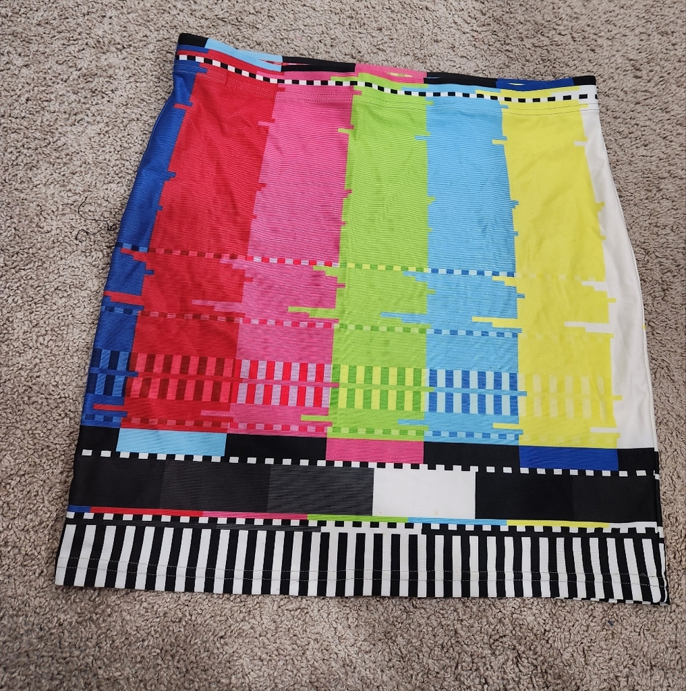 Dvstrial Glitch Test Cyberpunk Skirt